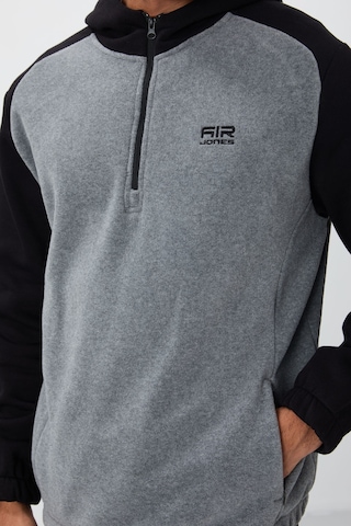 Tommy Life Ruby Gri Melanj Standart Kalıp Polar Erkek Sweatshirt - 88300 GRİ MELANJ