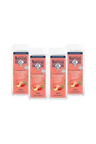 Le Petit Marseillais Organik Beyaz Şeftali & Nektarin Duş Jeli 400 ml x4