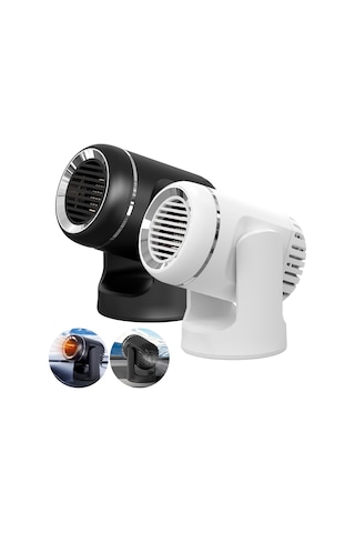 12v 130w Araç Isıtma Ve Soğutma Çift Kullanımlı Fan Cam Buğu Giderme Ve Buz Çözme Isıtıcısı Siyah