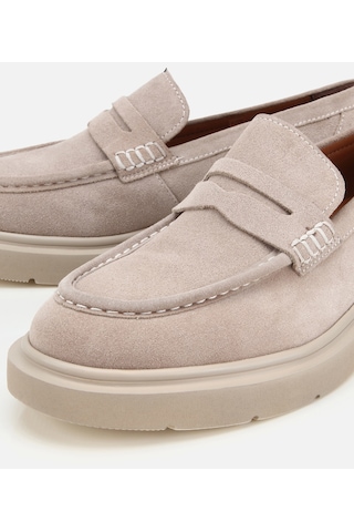 Hotiç Erkek Süet Deri Bej Kalın Tabanlı Günlük Loafer 02ayh319370a260 02ayh319370a260