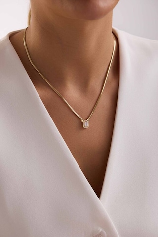 Altın Balık Sırtı Baget Set Kolye, Bileklik T13988