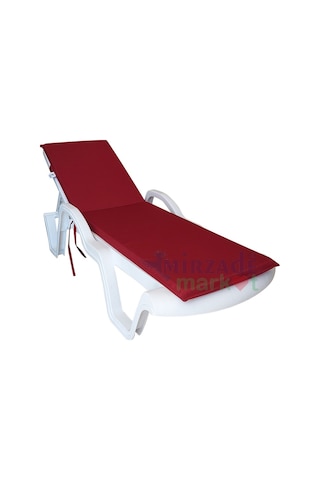 Mirzademarket Şezlong Minderi Standart Su Geçirmez Malzeme-Bordo
