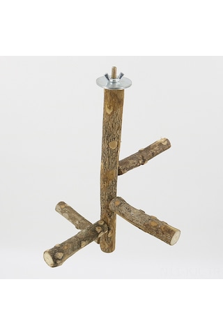 Gajeena Kuş Kafesi Aksesuarı: Doğal Biber Ağacı Kuş Konaklama Çubuğu, Tırnak Ve Diş Taşlama Oyuncaklı Kuş Perçesi