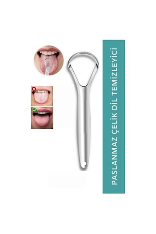 Paslanmaz Çelik Dil Temizleyici Çok Renkli