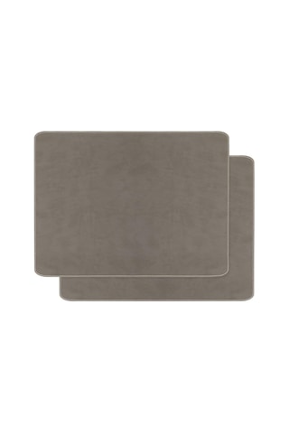 Ocean Home Textile 2'li Gri Renk Deri Amerikan Servis 40 X 30 Cm Diğer