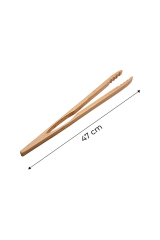 Bambu Uzun Servis Maşası 48 Cm Kahverengi