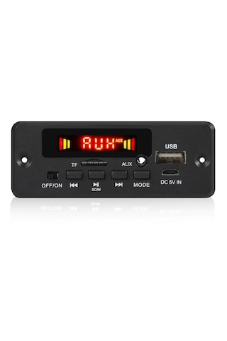 2 X 25 Watt Ses Çıkışlı Fm Dekoder 5.0 Versiyon Bluetooth , Usb ,tf Kart , Fm Radio , Mp3 Player