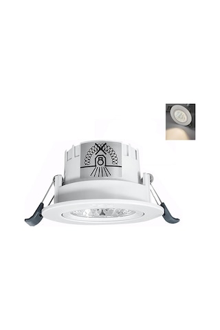 Ximistore9 Gömülü Led Derin Gölgeli Spot Işığı - 6w 4000k 75mm Açık, 45 Ayarlanabilir Açı, Göz Koruyucu Yumuşak Işık Sıcak Beyaz