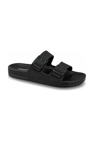 Ceyo Bahama-10 Günlük Ortopedik Rahat Unisex Terlik Siyah