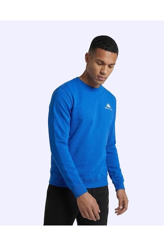 Kappa Talie Crewneck Erkek Mavi Regular Sweatshirt