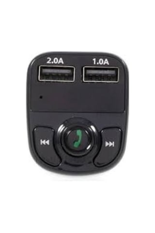 Carx8 Micro Sd Usb Girişli Bluetooth Araç Kiti Fm Transmitter