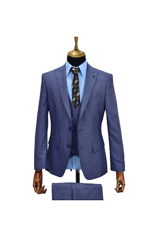 Erkek Takım Elbise Silim Fit Çift Yırtmaçlı 6 Drop 774 001