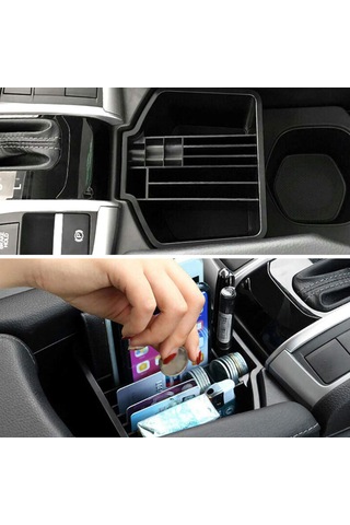 Singree Honda Civic İçin Araç İçin Çok Amaçlı Abs Depolama Kutusu, Para, Kart, Küçük Eşyalarınızı Düzenleyin, Merkezi Konsol Ek Aksesuarı