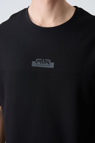 Tommy Life Siyah Pamuklu Kalın Yumuşak Dokulu Oversize Fit Basic Erkek Şort Takım - 85259