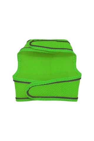 Çift Kilitli Sportif Kedi Köpek Göğüs Tasma Seti 30-38 Cm Small Yeşil