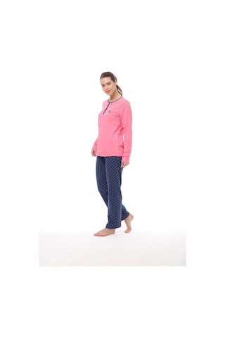 Pijadore 1538 Kadın Yaka Düğmeli Uzun Kollu Pijama Takım 001