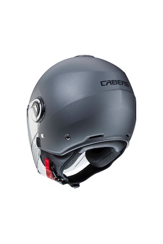 Caberg Riviera V4 Metalik Gri Güneş Vizörlü Yarım Açık Motosiklet Kaskı Gri