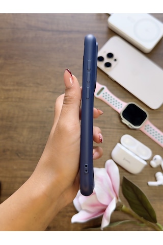 Redmi Note 8 Uyumlu Kamera Korumalı Darbeye Dayanıklı Renk Atmayan Keep Silikon Kılıf Lacivert
