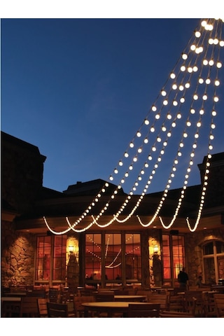 10 Metre 20 Duylu 9w Led Ampullü Zincir Bahçe Aydınlatma