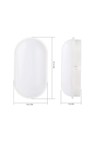 Su Geçirmez 20w Beyaz Kasa Gün Işık 4200k Bahçe Teras Banyo İç Dış Mekan Led Işık 2000lm 4 Adet