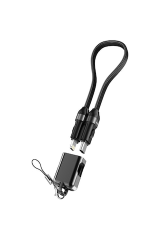 S-link Armor Cl-020 30w 20 Cm Type-c To Lightning Pd Örgülü Metal Başlıklı Siyah Hızlı Şarj Kablosu