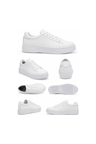 Classics Men Suni Deri Erkek Günlük Beyaz Casual Ayakkabı 7727