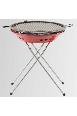 Orgaz Gr-810/3 Çapraz Ayaklı Tüplü Dumansız Mangal Saç Grill Çok Renkli