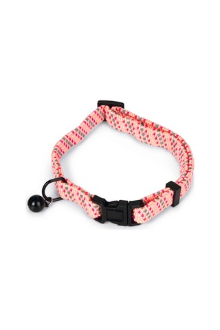 Beeztees Kedi Boyun Tasması, Zilli, Pembe, 24,5-33cm