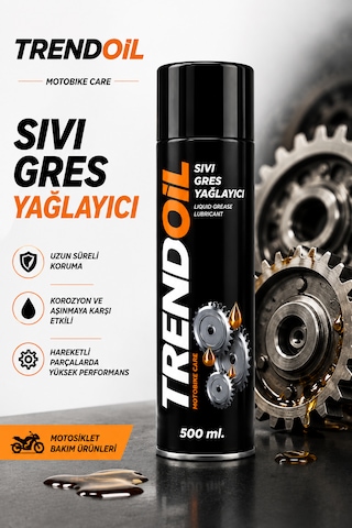 Trendoil Sıvı Gres Yağlayıcı Sprey 500 ML 24'lü