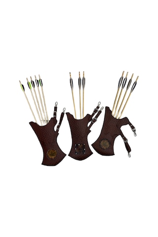 Gerçek Deri Ok Çantası - Tirkeş - Geleneksel Okçuluk Tirkeş