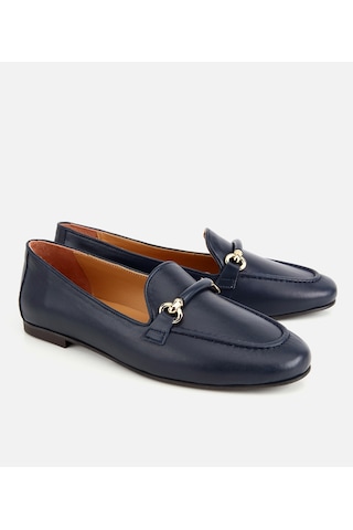 Hotiç Kadın Deri Lacivert Toka Detaylı Klasik Loafer 01ayh321340a680 01ayh321340a680 Lacivert