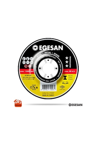 Egesan Metal Kesici Disk Spiral Flex Taşi 180 MM (180 x 3 Orta Boy)