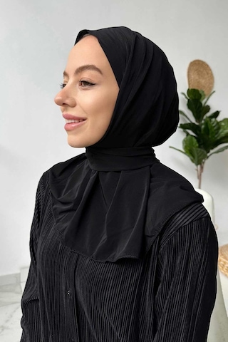 Kahijab Çıtçıtlı Bone - Siyah - Standart Siyah