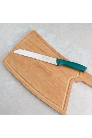 Aryıldız Rexa Tırtıklı Ekmek Bıçak Yeşil 19 Cm Renkli
