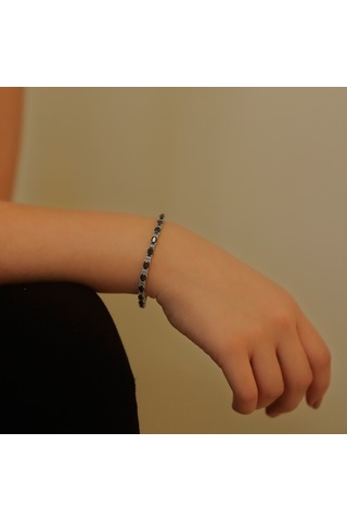 Lova Pırlantalı Oval Safir Bileklik -  4080005