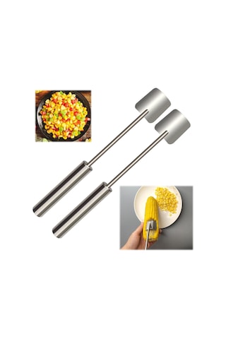 Kosona Evde Kullanım İçin Çelik Mısır Soyucu - Kolay Kullanimlı, Dayanıklı Ve Çabuk Mısır Soyma Aleti Asma Kolu Tipi