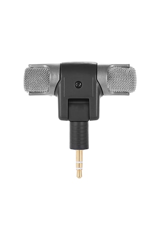 Fosenze Gopro Hero 3/3+/4 Ve Aee Spor Kameraları İçin Stereo Mikrofon - Ses Kalitesini Artırır - 3.5mm'den Mini Usb'ye Adaptör Kablosu Dahil