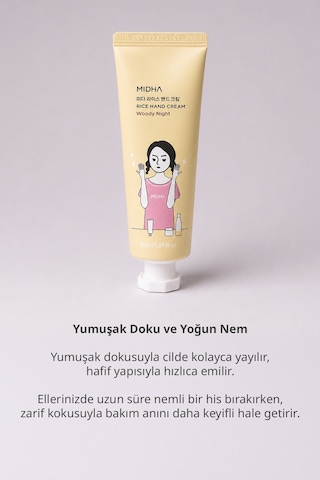 Midha Rice Hand Cream Woody Night