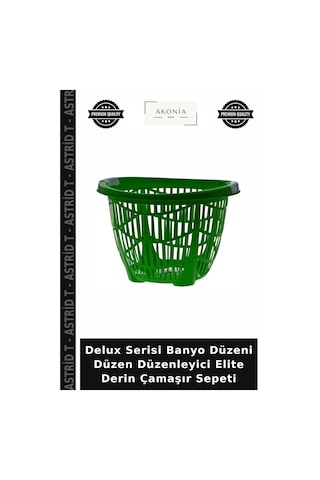 Delux Serisi Banyo Düzeni Düzen Düzenleyici Elite Derin Çamaşır Sepeti Çok Renkli