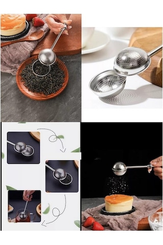Zhlhome Bitki Çayı Süzgeci Çay Demleme Aparatı Gümüş