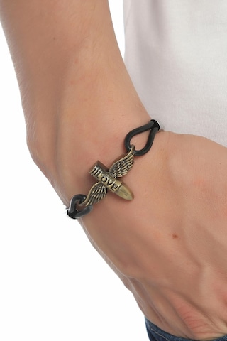 Tblk01180 Kanatlı Kurşun Unisex Bileklik 19 Cm 1101-1200 Çok Renkli