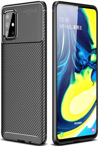 Samsung Uyumlu Galaxy A71 Kılıf Zore Negro Silikon Kapak Kahverengi