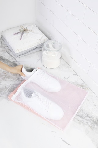 Ocean Home Textile Pembe Renk Ayakkabı Yıkama Filesi 35 x 40 cm