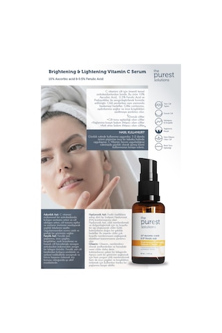 The Purest Solutions Aydınlatıcı ve Ton Eşitleyici Serum 30 ML