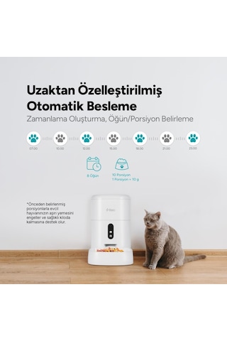 Ttec Foodi Pro Full Hd Kameralı Çift Yönlü Görüşmeli Otomatik Kedi Köpek Besleyici 4 L