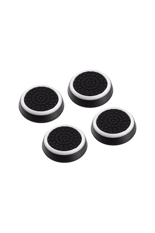 Cafele PS4 - PS5 - Xbox One X/S - Series X - Series S Analog Koruyucu Silikon Pad Beyaz Noktalı