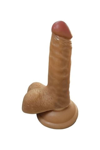 River World 16,5 Cm Lik Melez Testisli Gerçekçi Dildo