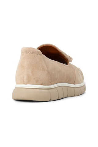 Deery Erkek Süet Bej Püsküllü Loafer Ayakkabı - 02048mbeje01