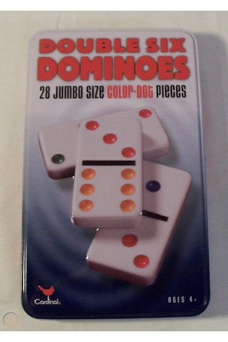 Cardinal Double Six Dominoes Jumbo 28 Domino Taşı Set Usa