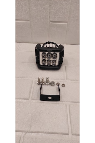 Off Road Çalışma Lambası Çakarlı Beyaz-turuncu 12v-30v 18w